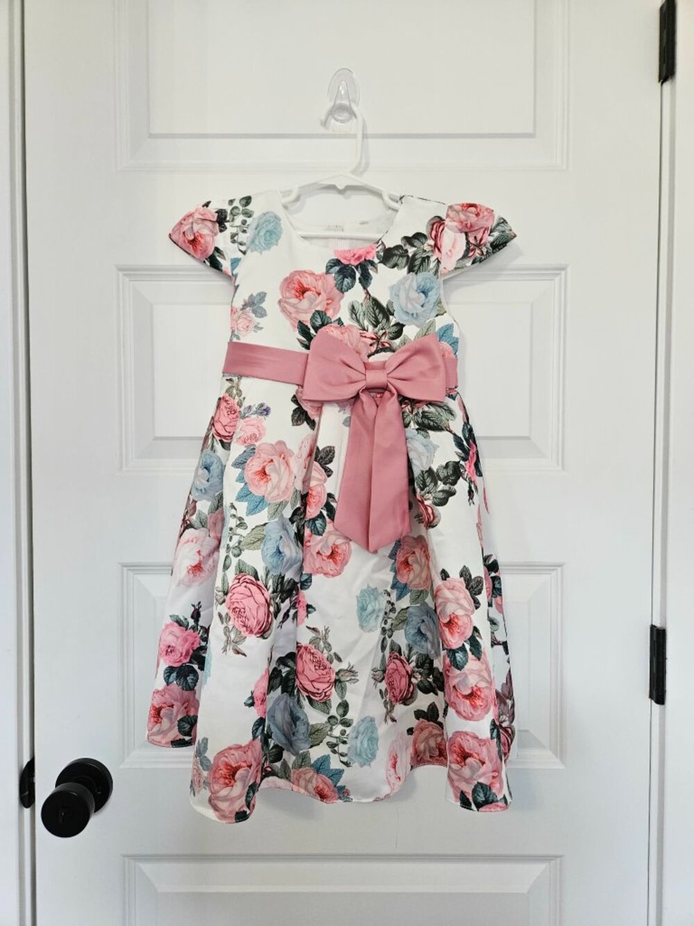 Floral Girl Dress Birthday Party Easter Wedding Graduation 3-5 years old Pink